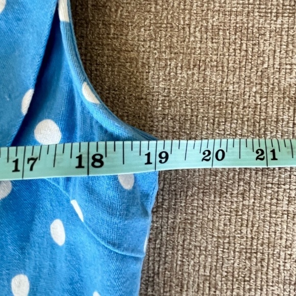 🔥TEMP PRICE DROP🔥 Lindy Bop Vanessa Retro Pencil pastel Blue Polka Dot Dress - Picture 8 of 11